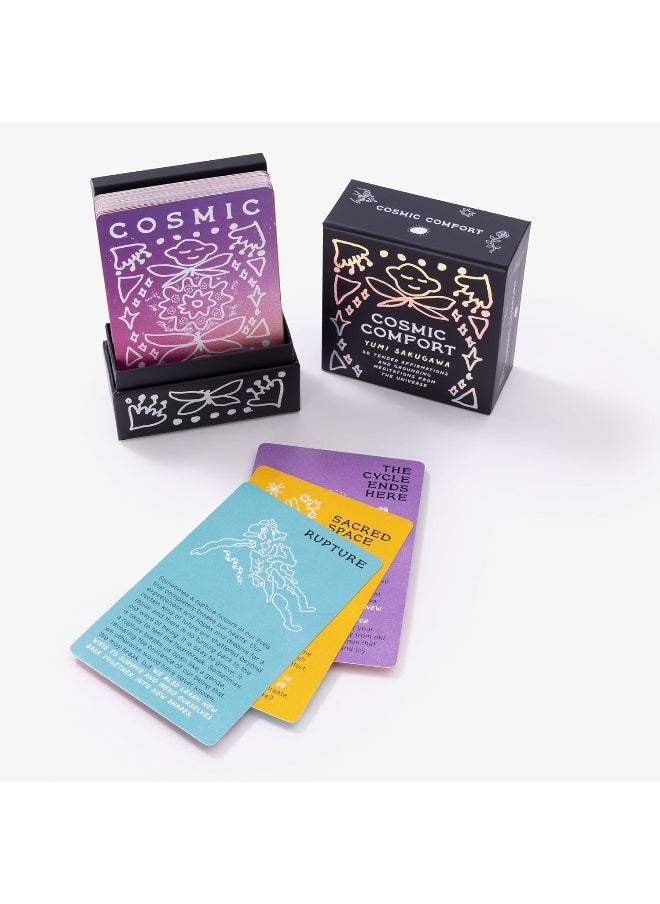 Cosmic Comfort: 50 Tender Affirmations and Grounding Meditations from the Universe: Meditation Cards  - Image 3