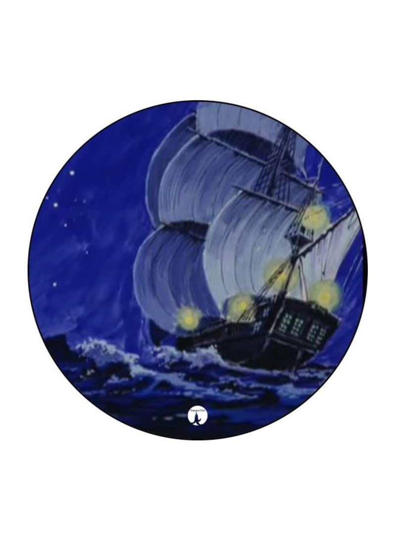 RKN The Anime Jazeerat Al Kanz Printed Mouse Pad  Blue/Black/Yellow