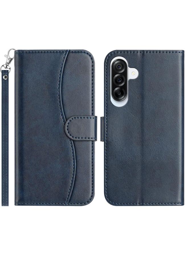 The Bros Case For Samsung Galaxy A56 5G Dual-Folded S-shape Leather Phone Case