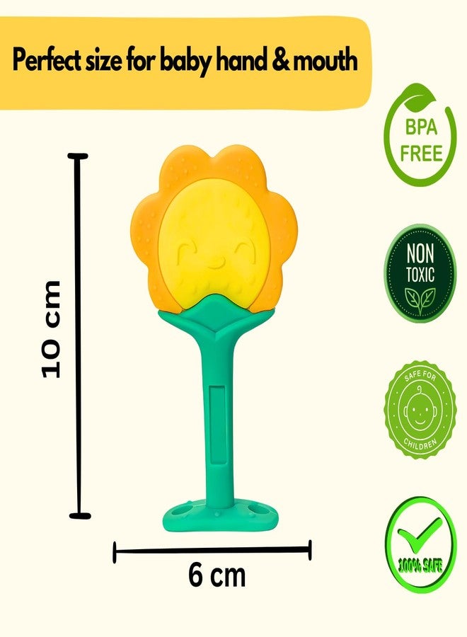 MINI MAVIN Silicone Teether for 6 to 12 Months Baby, BPA Free 100% Food Grade Baby Teethers 6-12 Months, Easy to Grasp Chew, Teething Toy, Teethers for 3 to 6 Months BPA Free, Soothes Gum (Sun+Moon) - Image 3