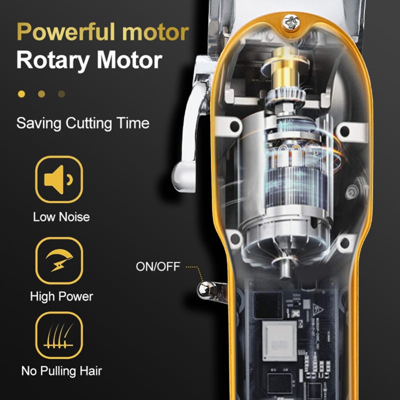 LCD Digital Display High-power Electric Hair Cutter Household Rechargeable Hair Trimmer Powerful Men Haircut Machine - Image 2