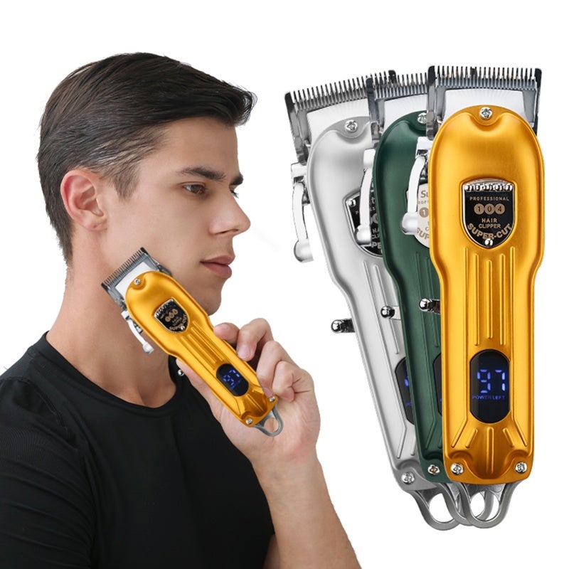 LCD Digital Display High-power Electric Hair Cutter Household Rechargeable Hair Trimmer Powerful Men Haircut Machine - Image 4