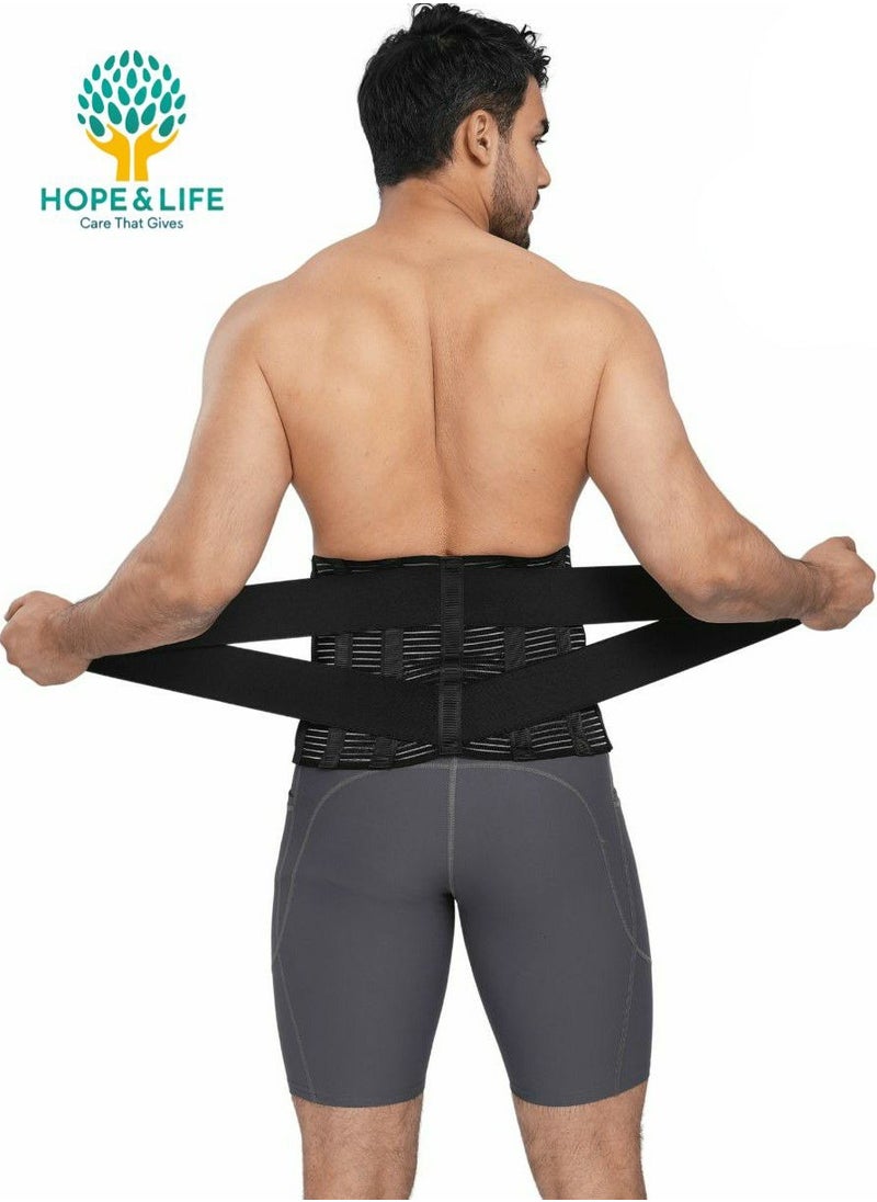 Hope And Life Orthopedic Lumbar Corset With Metal Supports to Support The Lower Back And Relieve Pressure And Strain  - Image 1