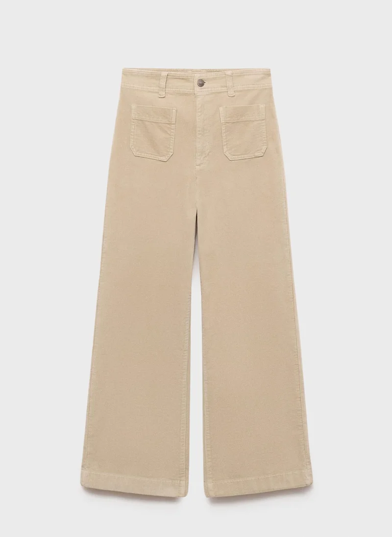 MANGO Catherin Culotte Corduroy Trousers
