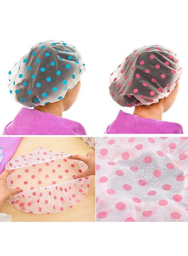 صوجي قبعات استحمام مقاومة للماء قابلة لإعادة الاستخدام، قبعات استحمام مرنة، قبعات استحمام للشعر - Image 3