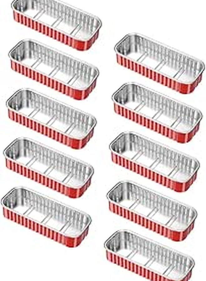 10Pcs Disposable Aluminum Foil BBQ Pans Non Stick Surface Indirect Cooking Accessories - Image 1