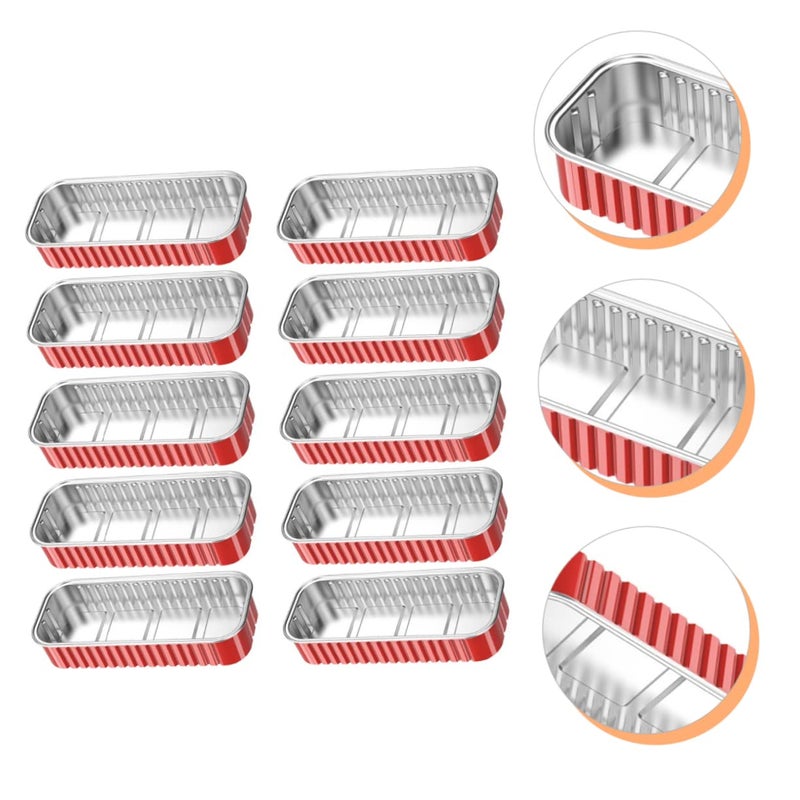 10Pcs Disposable Aluminum Foil BBQ Pans Non Stick Surface Indirect Cooking Accessories - Image 4