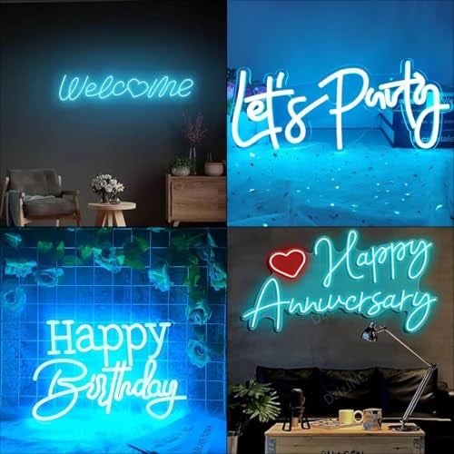 fizzytech LED Ice Blue Neon Rope Strip Light - Image 5