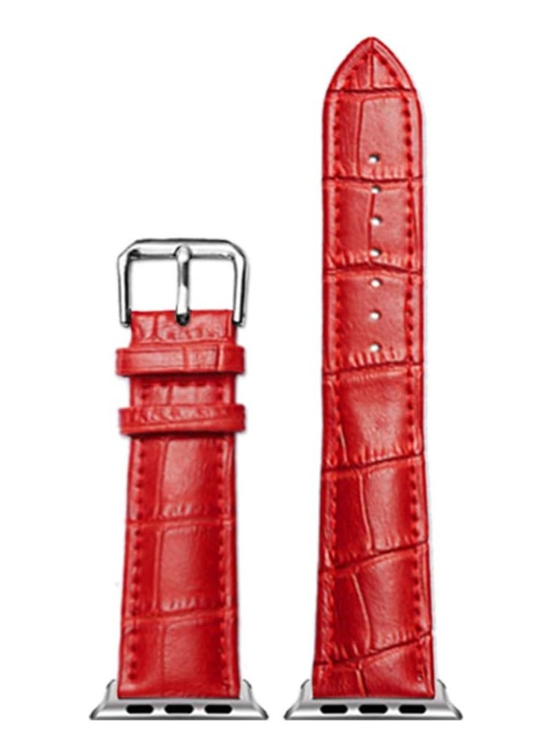 TEMPO Durable Band Compatible with Apple Watch Ultra 2/1 Ultra 49mm 46mm 45mm 44mm 42mm for Men Women, Crocodile Leather ,Waterproof Strap for iWatch Series 10 9 8 7 6 5 4 3 2 1 SE  - Image 3