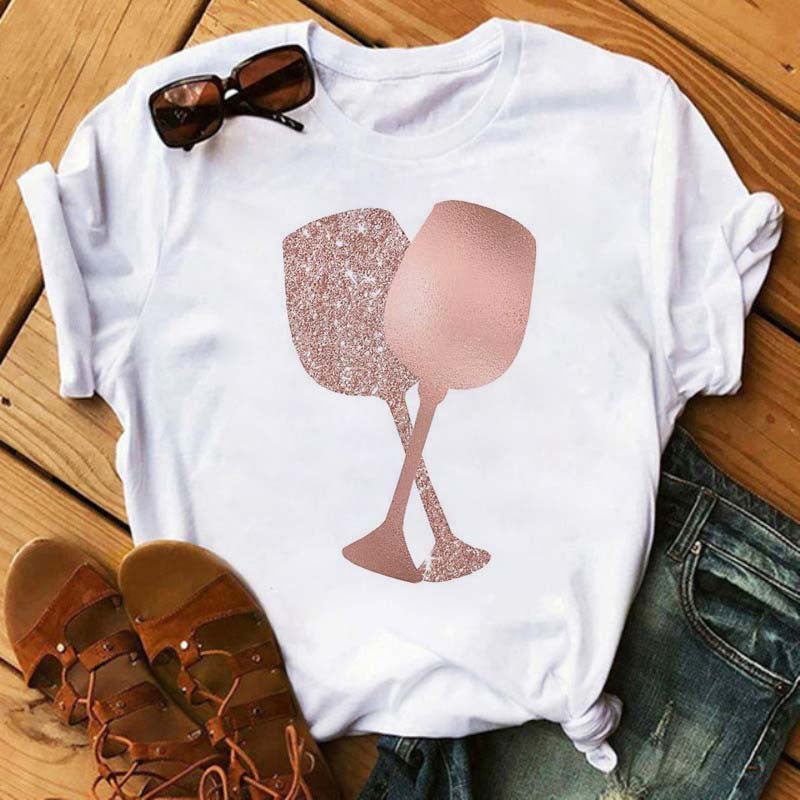 [Send On The Same Day] Supply T-Shirt Printed T-Shirt Women'S Short-Sleeved Women'S Clothing - Image 1