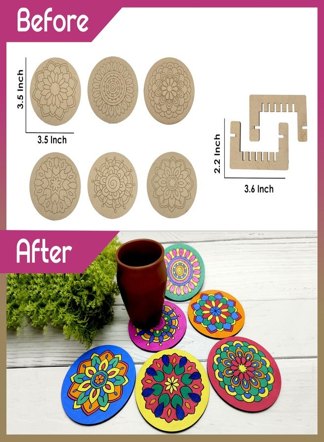 SOLOBOLO Mandala Art kit for Kids Adults,Indian Art Forms Kits,Art & Craft kit Birthday Return Gift for Girls 9-12 12-15,Coloring & Painting kit Using Water Brush MK101 D - Image 4