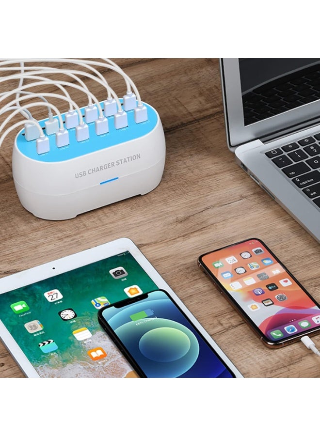 MUNTAQI 30-Port USB Charging Station Box 160W | 1A-2.4A Multi-Device USB Wall Charger | Fast Desktop Charging Hub with Cooling Fan – Ideal for Office, School & Home - Image 5