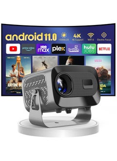 GTSOL Projector [ Android 11.0/Electric focus] with WiFi 6 and Auto keystone,15000lumens Movie Projector,Full HD 1080P Supported 360° Angle adjustment Video Projector,home theater A10 PLUS  - Image 1