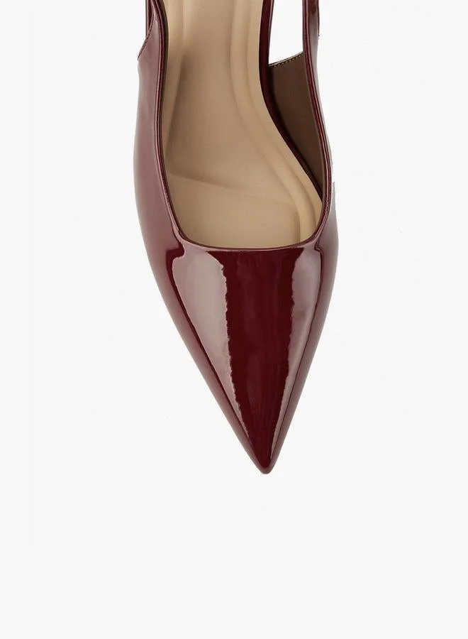 Flora Bella By Shoexpress Solid Pointed Toe Shoes with Buckle Closure and Stiletto Heels