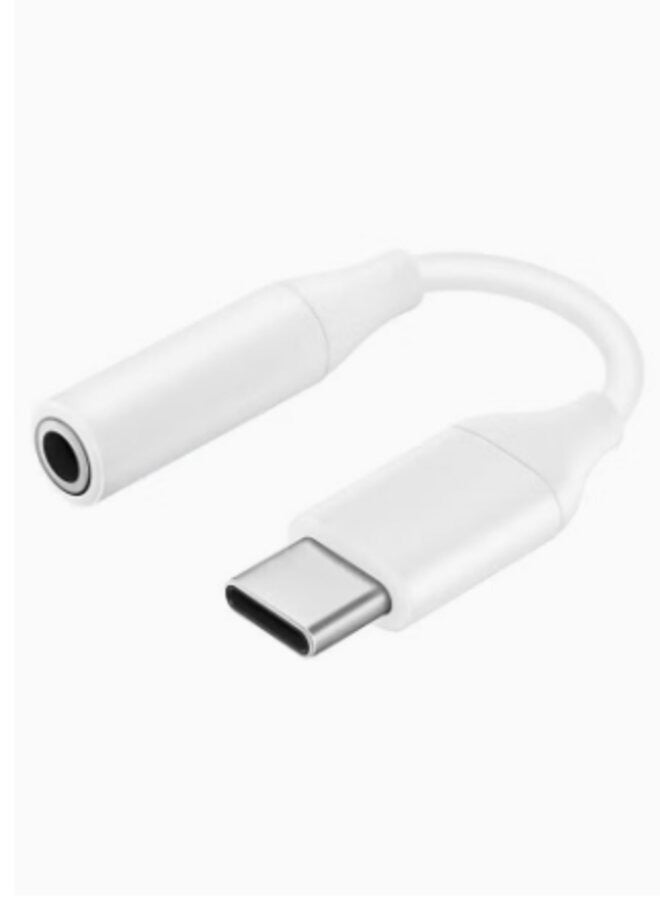 USB-C Headphone Jack Adapter White  - Image 1