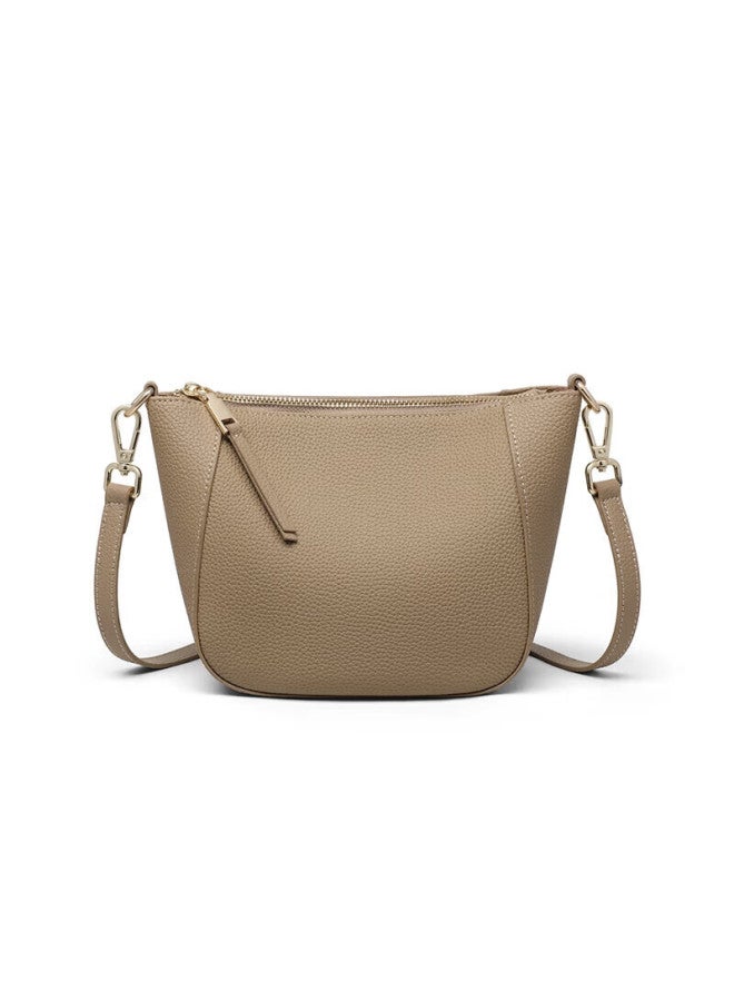 Viney Women's Handbag, Cowhide Crossbody Dumpling Bag, Light Luxury Commuter Shoulder Bag, Birthday Gift With High-end Feel For Girlfriend Or Wife - Image 5