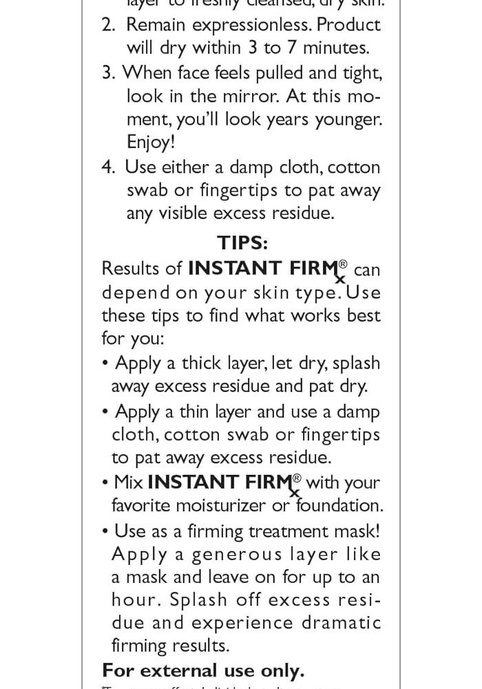 PETER THOMAS ROTH بيتر توماس روث إنستانت فيرم إكس مشد الوجه المؤقت - 100 مل/3.4 أونصة - Image 3