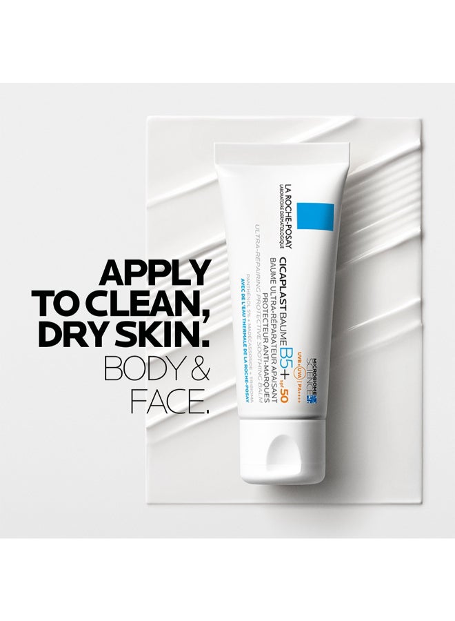 Cicaplast Baume B5+ Spf 50: Soothing Repairing Balm For Dry, Irritated And Sun-Exposed Skin