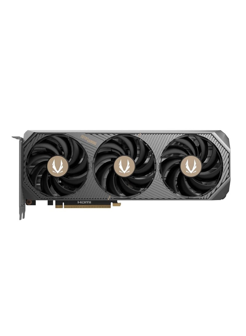 زوتاك بطاقة الرسوميات GAMING GeForce RTX 5070 SOLID بسعة 12GB GDDR7، 6144 نواة CUDA، معمارية NVIDIA Blackwell، DLSS 4، نظام تبريد IceStorm 2.0، مراوح BladeLink، SPECTRA RGB، PCIe 5.0، استهلاك طاقة 250W، دعم عرض رباعي، HDMI 2.1b، DisplayPort 2.1b | ZT-B50700D-10P - Image 2