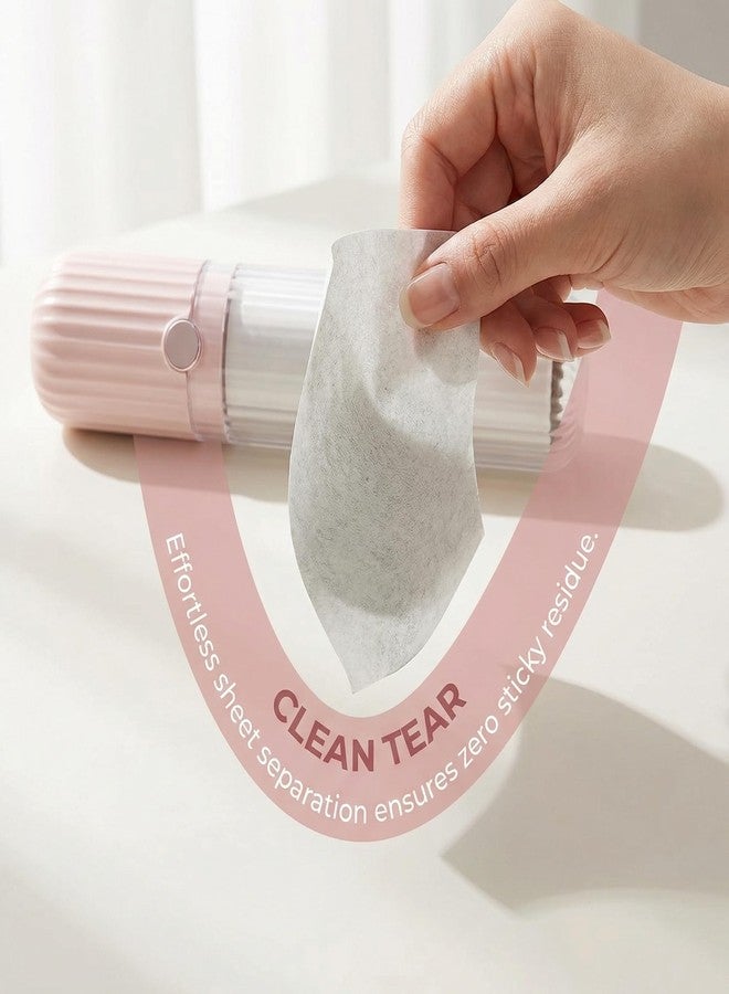 tokerut 1PC Pet Hair Lint Roller with 4 Refills, Mini Portable Travel Lint Roller for Clothes & Furniture, Dog & Cat Hair Remover for Couch, Car & Office, Compact Pink Lint Remover (5.3" x 1.26") - Image 3