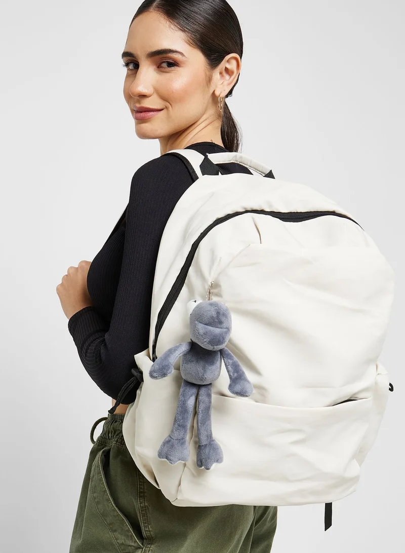 Ginger Backpack With Laptop Compartment With Bunny Charm