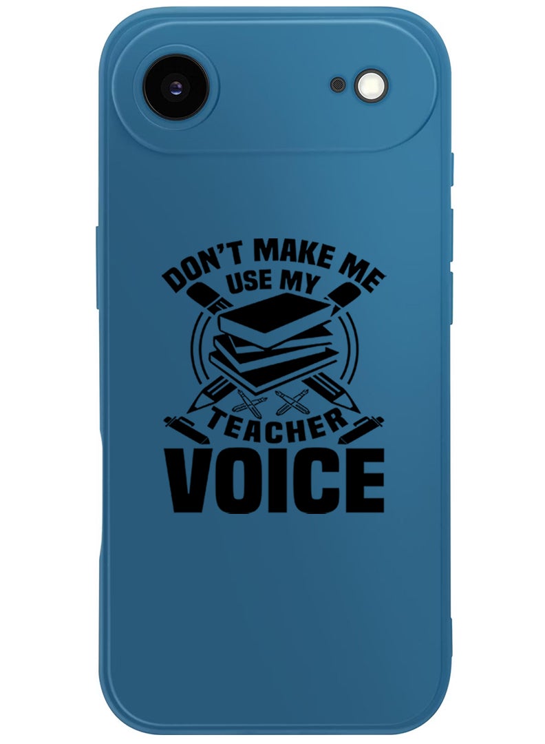 Theodor Protective Slim Fit Case Liquid Silicone Cover with Full Body Protection Anti-Scratch Shockproof Case For Apple iPhone 17 Air (Blue) Teacher Voice - Image 1