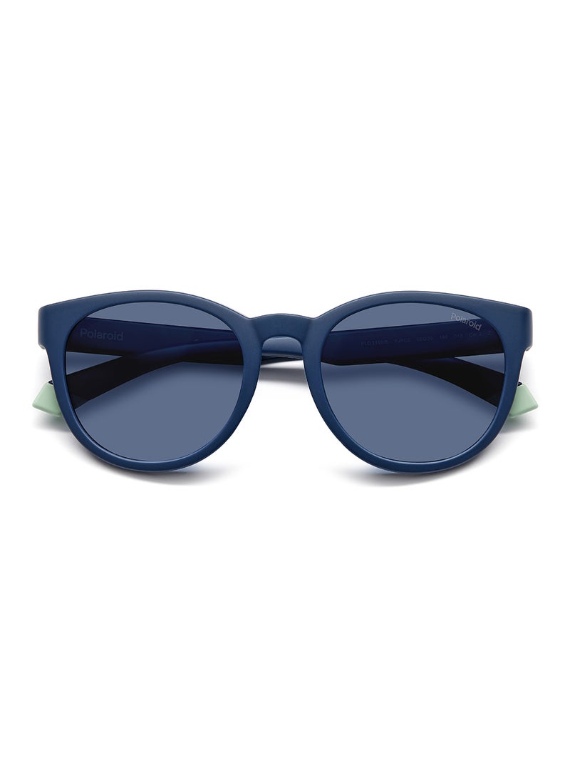 Polaroid Unisex Polarized Oval Sunglasses - Pld 2150/S Blue Millimeter - Lens Size: 52 Mm - Image 4