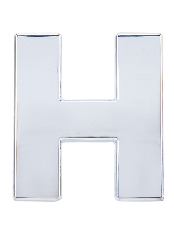 NIBEMINENT Car Badge Emblem 3D English Letter H Self-Adhesive Sticker Decal - Image 1