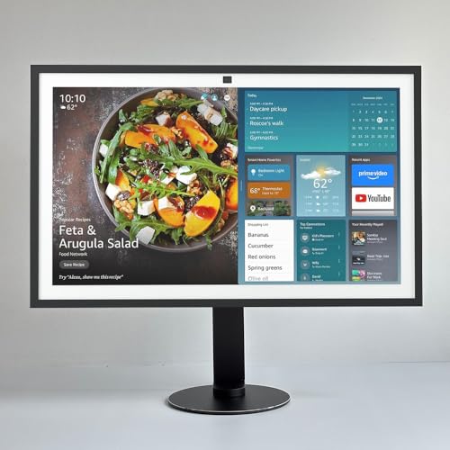 ATOPHK Adjustable Height Aluminum Stand for Ech_ooo Show 21 & Ech_ooo Show 15 ，360° Rotation, Tilt & Swivel, Landscape/Portrait Mode Black - Image 5