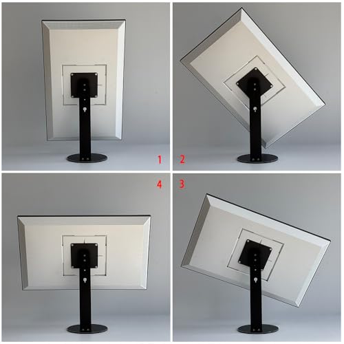 ATOPHK Adjustable Height Aluminum Stand for Ech_ooo Show 21 & Ech_ooo Show 15 ，360° Rotation, Tilt & Swivel, Landscape/Portrait Mode Black - Image 4