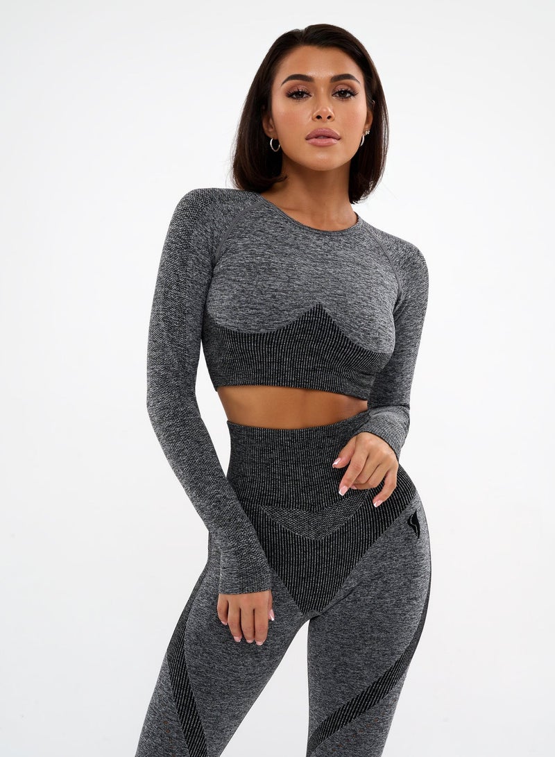 Bona Fide Workout Tops for Women - Short/Long Sleeve Compression Shirt - Breathable Tight Crop Top for Gym, Running, Yoga - Image 1