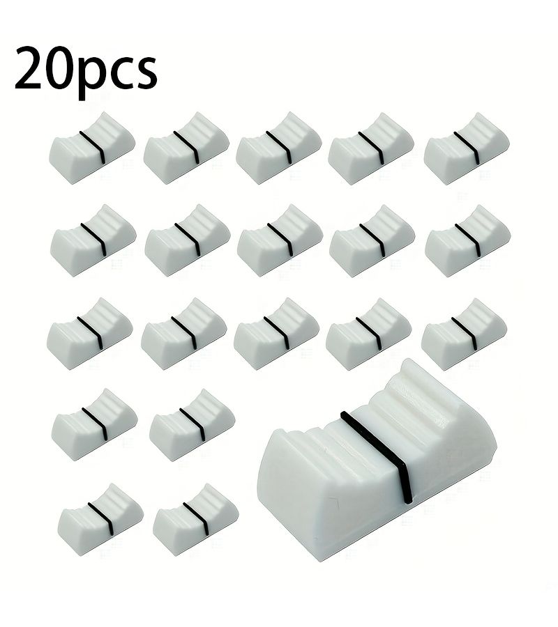 20 Pcs Replacement Fader Caps For Straight Slide Sliders - Image 1