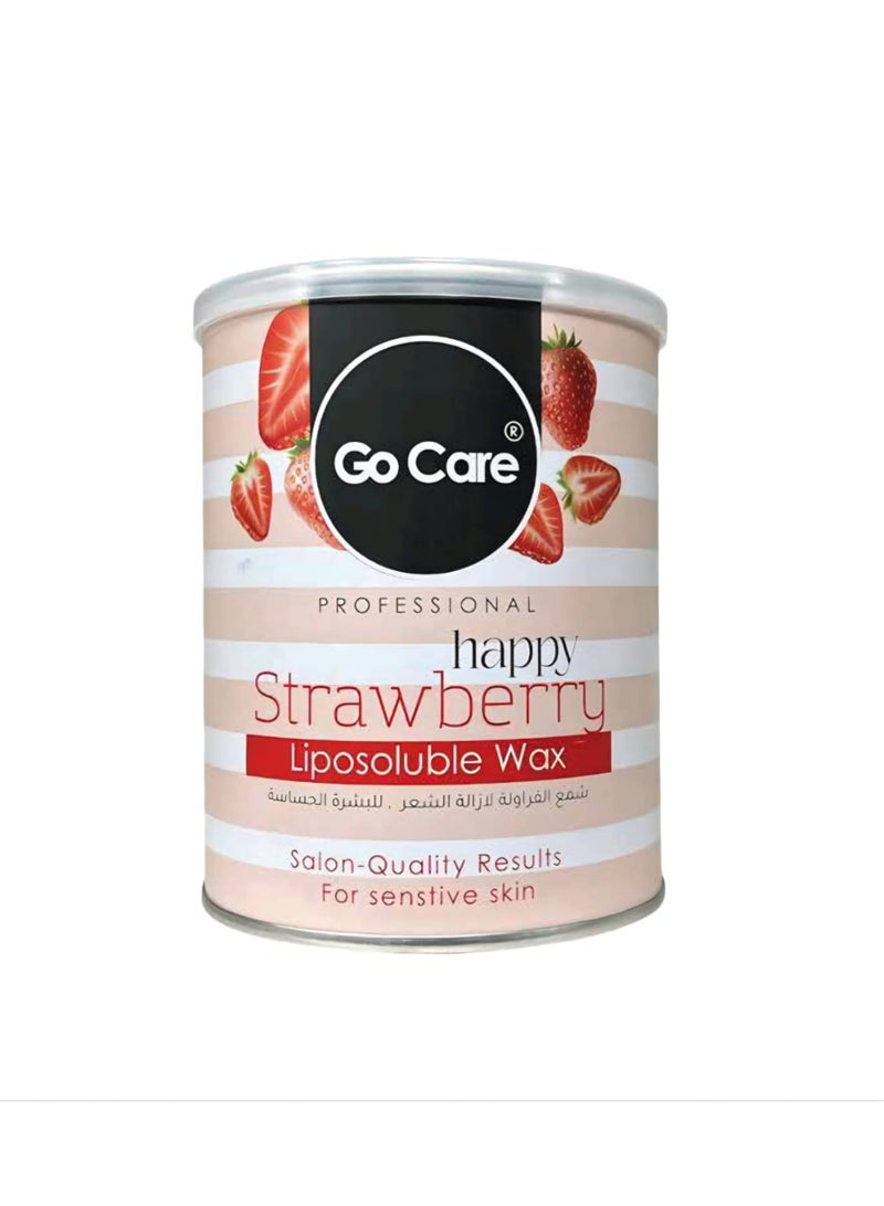 شمع الشعر GoCare Professional Liposoluble في علبة - فراولة 600 مل