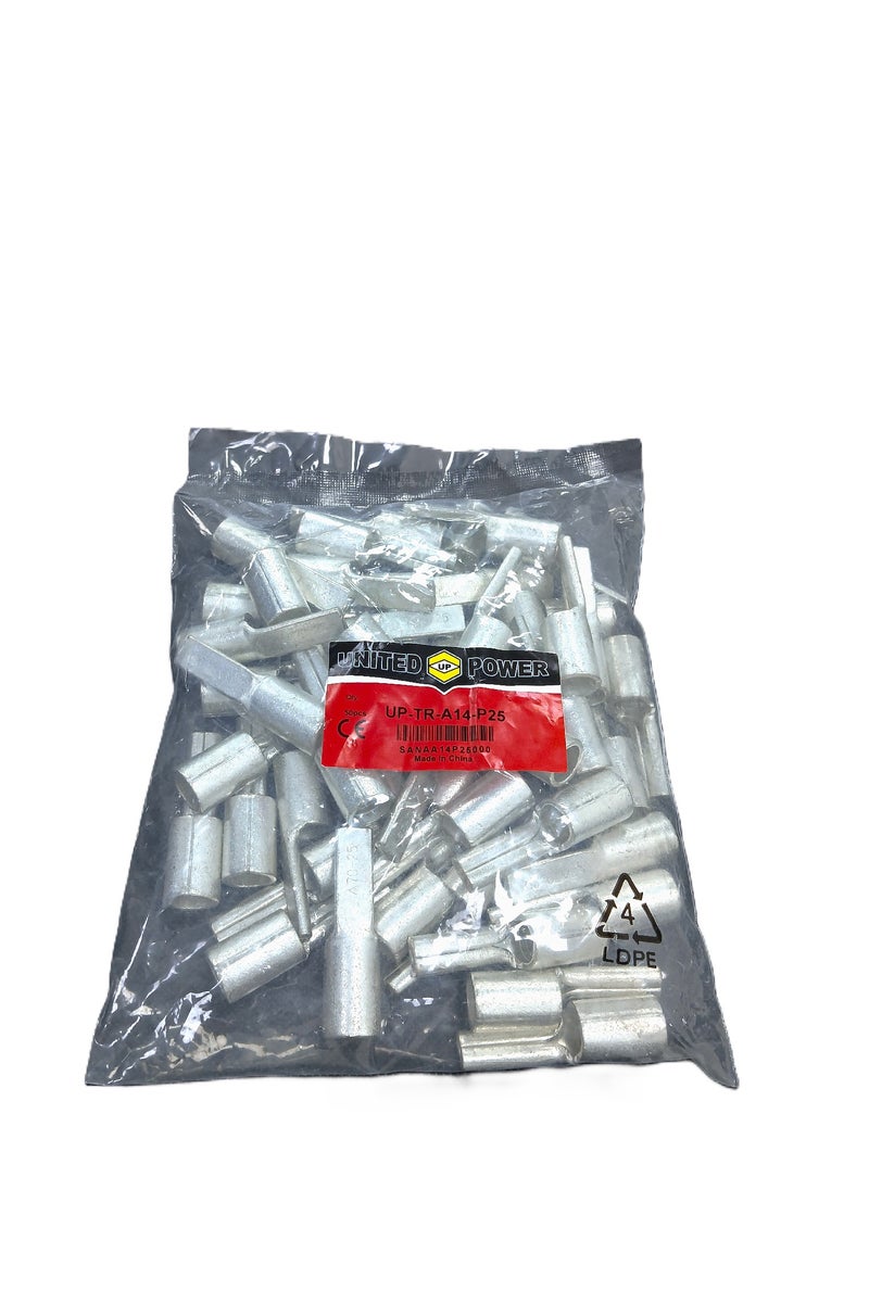 يونايتد باور عروات دبوسية غير معزولة - عروات كابلات نحاسية شديدة التحمل للتوصيلات الكهربائية - Image 1