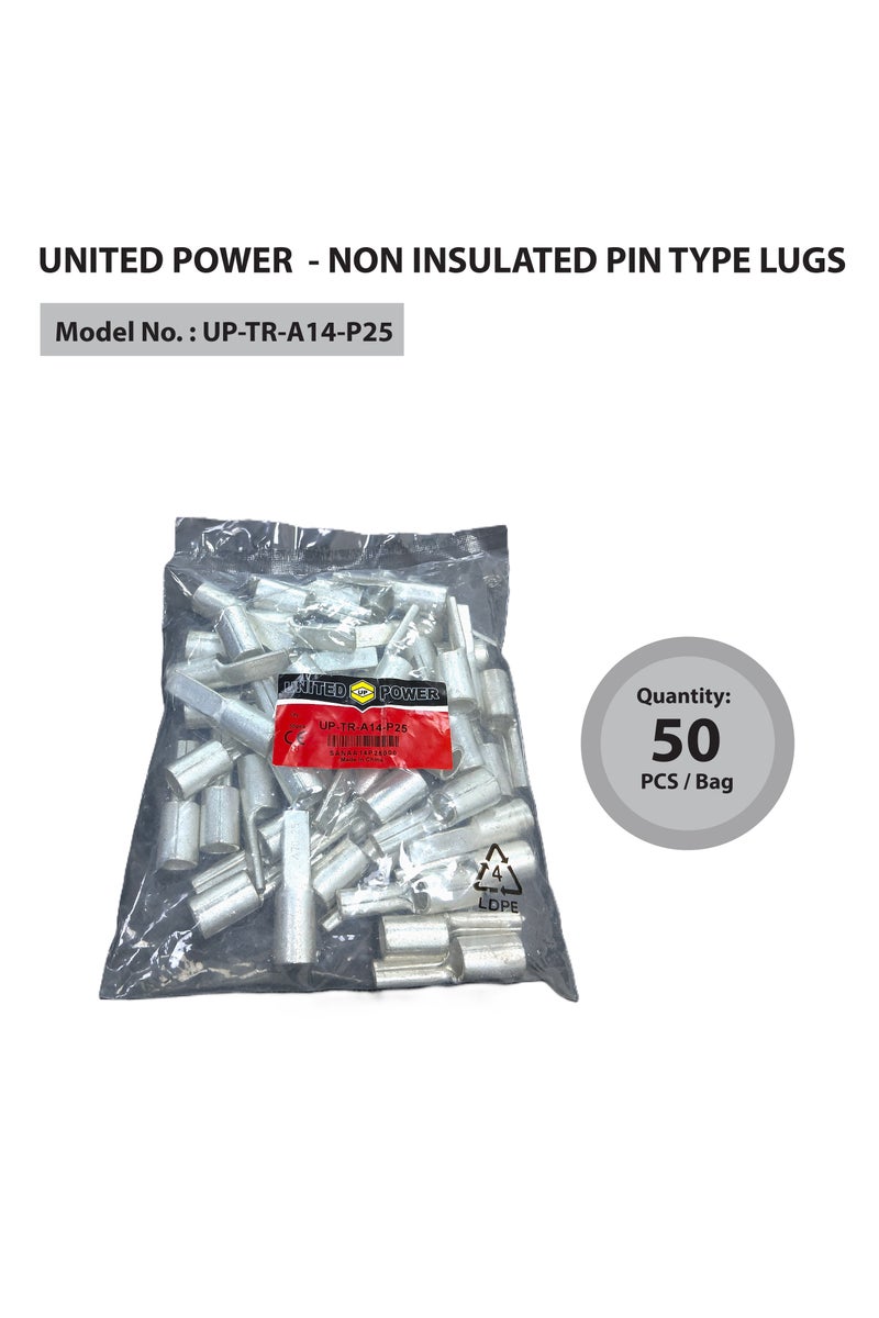 يونايتد باور عروات دبوسية غير معزولة - عروات كابلات نحاسية شديدة التحمل للتوصيلات الكهربائية - Image 4