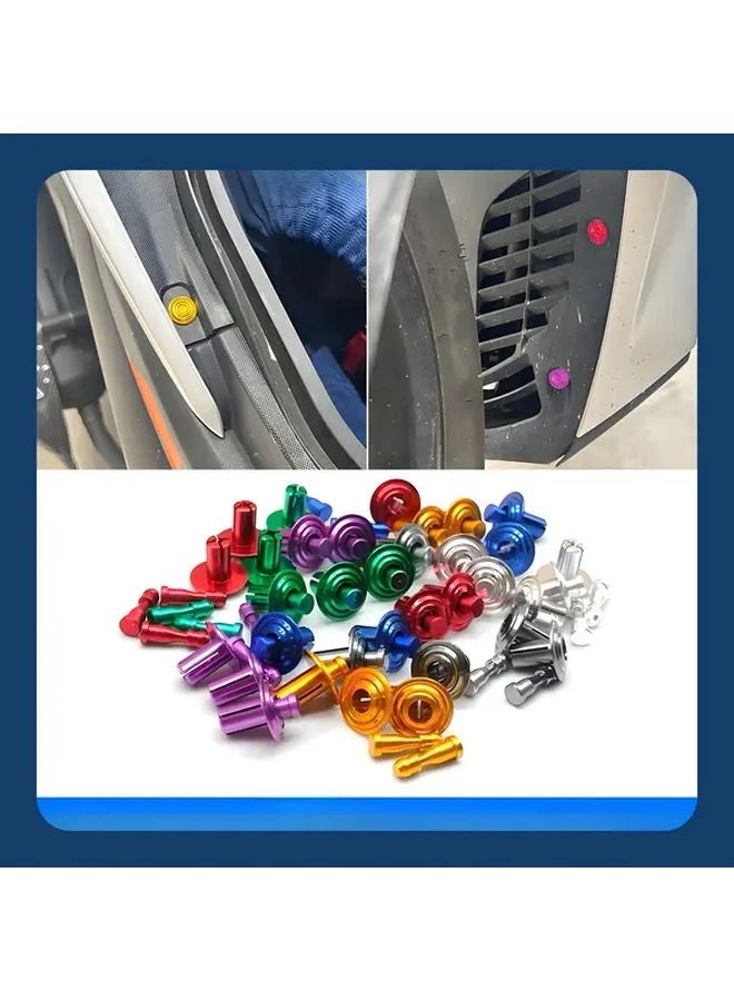 Purple Motorcycle Shell Decoration Accessories CNC Rivet Screws Durable Metal - Image 5