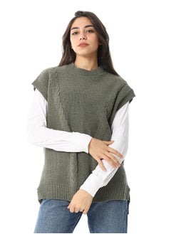 Caesar Womens Wool Long Vest  - Image 1