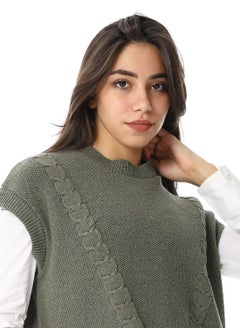 Caesar Womens Wool Long Vest  - Image 3