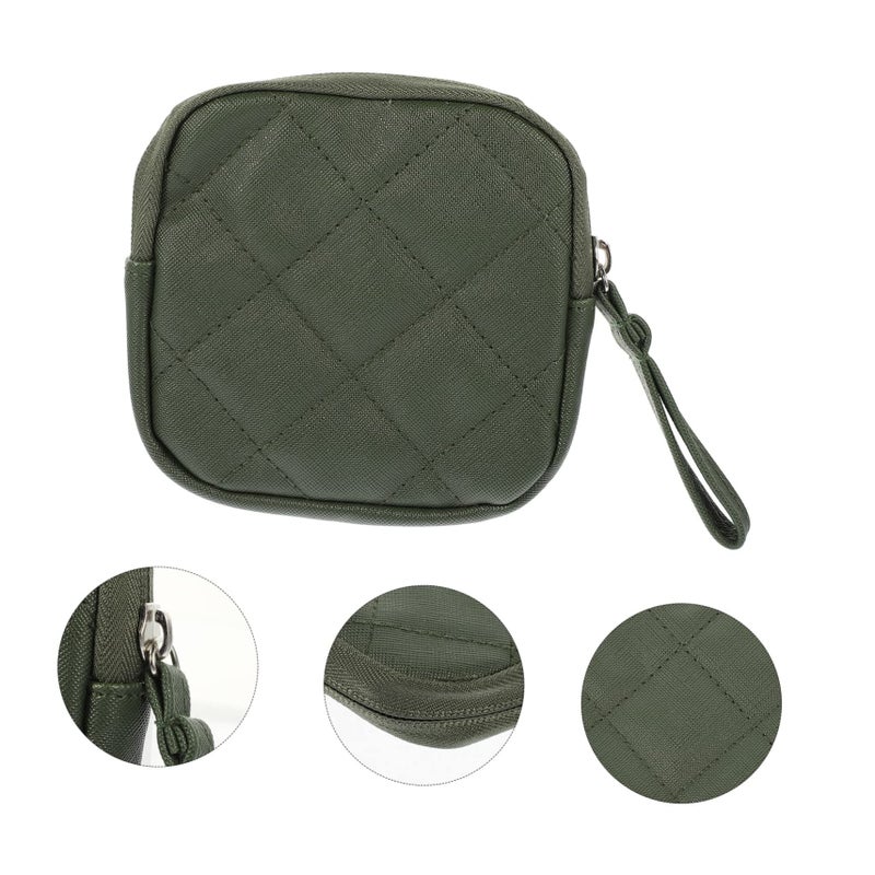 3 Pack Green Sanitary Napkin Bag Tampon Pouch Feminine Menstrual Period Storage Holder - Image 5