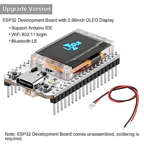 MakerFocus ESP32 OLED WiFi Kit V3 Integrated WiFi Bluetooth CP2102 IoT Development Board with 0.96-inch OLED Display for Arduino Intelligent Scenes - Image 2