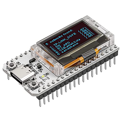 MakerFocus ESP32 OLED WiFi Kit V3 Integrated WiFi Bluetooth CP2102 IoT Development Board with 0.96-inch OLED Display for Arduino Intelligent Scenes - Image 1