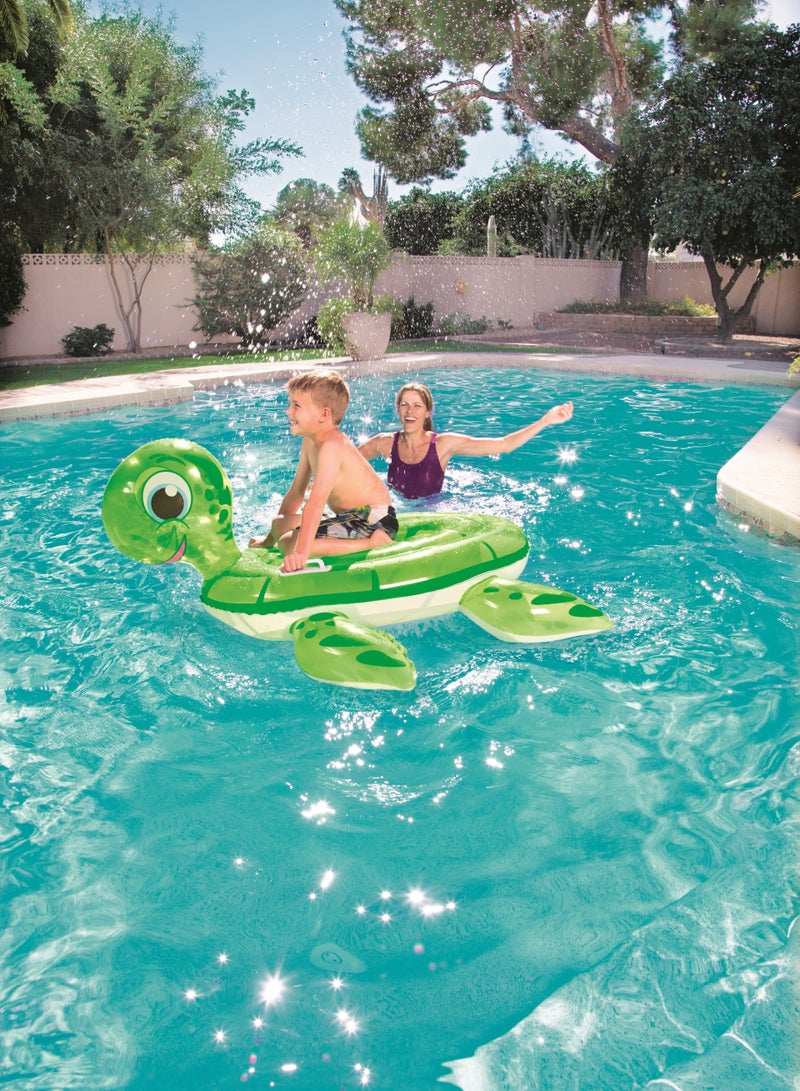 Bestway Rider Turtle Inflatable Ride-on 140x140cm | Inflatable Ride-on | Kids Float | Pool Float | Summer Water Toy | Pool & Beach Toy - Image 2
