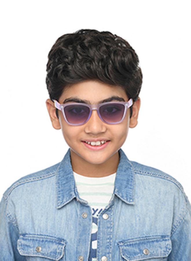 هوبر نظارات شمسية مستطيلة للأطفال من لينسكارت مجموعة ممفيس بإطار كامل للأولاد والبنات - Image 3
