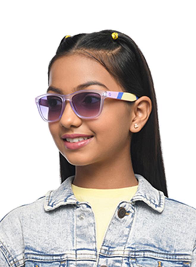 هوبر نظارات شمسية مستطيلة للأطفال من لينسكارت مجموعة ممفيس بإطار كامل للأولاد والبنات - Image 4