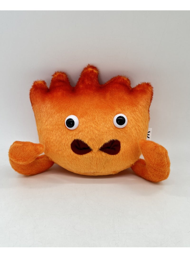 Calcifer Plush Toy, Fire Demon Stuffed Doll Pillow, Short Plush PP Cotton, Cute and Soft Cuddly Figure  - Image 1