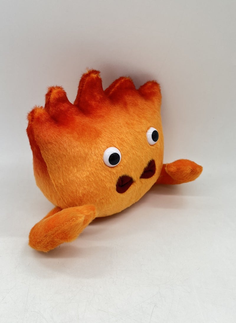 Calcifer Plush Toy, Fire Demon Stuffed Doll Pillow, Short Plush PP Cotton, Cute and Soft Cuddly Figure  - Image 4