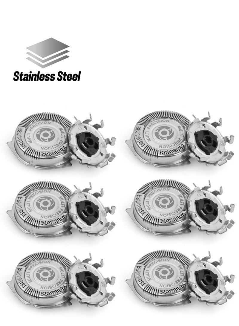 6 Pcs Replacement Shaver Heads for Electric Shaver, Replacement Heads for Mens Shaver - Image 1
