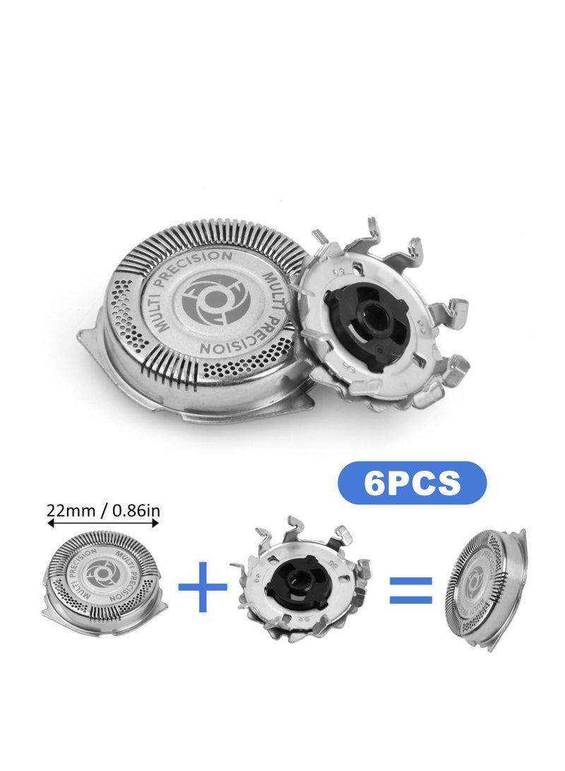 6 Pcs Replacement Shaver Heads for Electric Shaver, Replacement Heads for Mens Shaver - Image 2