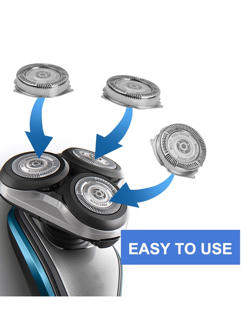 6 Pcs Replacement Shaver Heads for Electric Shaver, Replacement Heads for Mens Shaver - Image 5