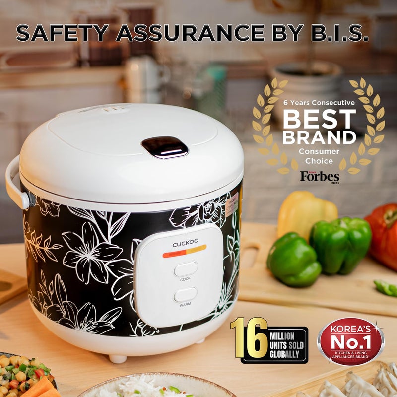 Cuckoo CUCKOO Electric Rice Cooker 18 Ltr 10 Cups 12 Kg Uncooked Rice Capacity Serves 210 People 700 Watt Nonstick Pot 8 Hour Keep Warm Function Trusted Korean Brand 1 Year Warranty CR1005  - Image 4
